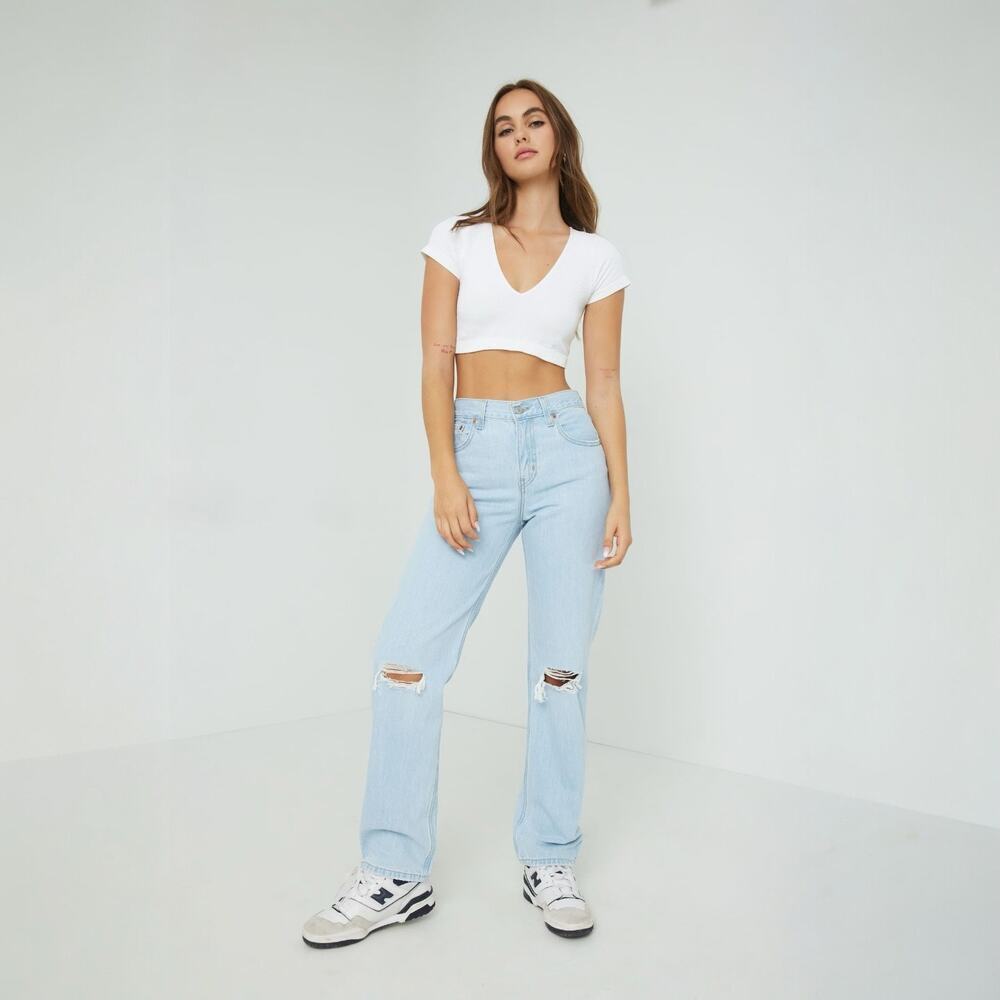 Levi's Low Pro Jeans In Charlie Won Light Wash
